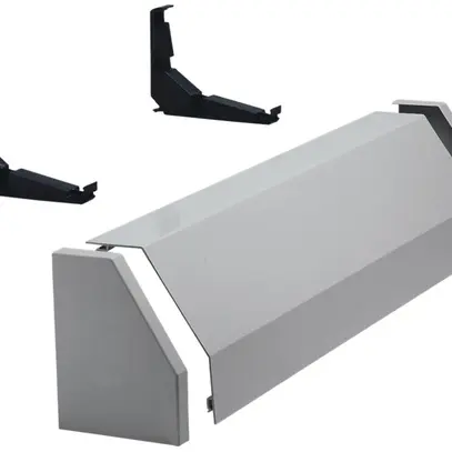 Canal de rangement Hager univers 5-part 1300mm gris 