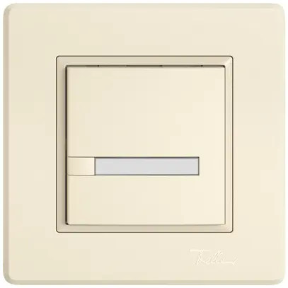 Pulsante KNX RGB INC EDIZIO.liv SNAPFIX® sensore temp.s.LED targ.1× com.1T cr 