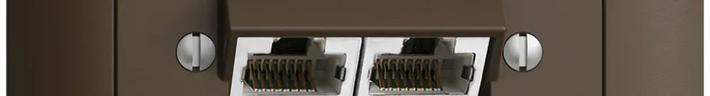 Presa INS 2×RJ45/s 4P sep.EDIZIOdue coffee ITplus 