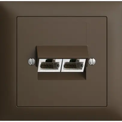 Presa INS 2×RJ45/s 4P sep.EDIZIOdue coffee ITplus 