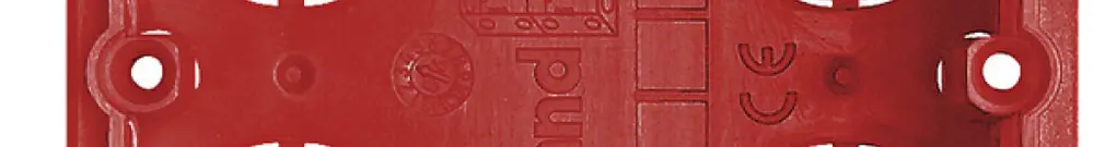 Boîtier ENC BATIBOX 2 mod. pour maçonnerie T=40mm rouge 