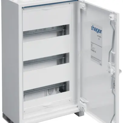 Distributore AP Hager univers 3-file 36UM porta IP44 300×500×160mm 