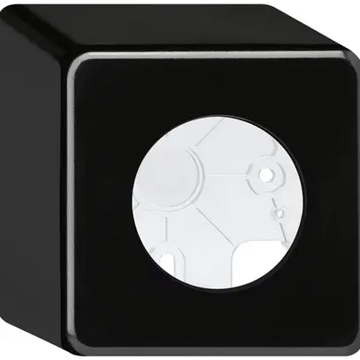Boîtier AP basico noir h=64mm Ø43mm 