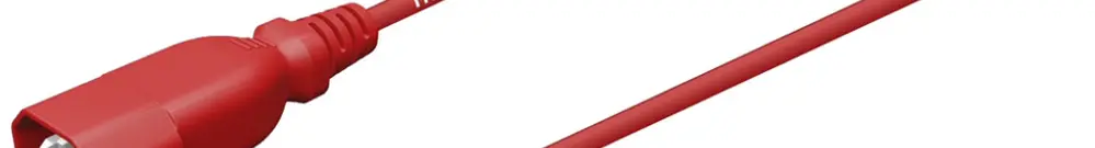 Câble d'appareil fiche C14 prise C13 3×1mm² 250VAC/10A rouge 2m 