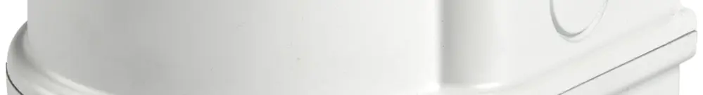 Base Hugentobler DOUBLE 1224 pour XLF RGB/SIR-E LED S/M, blanc 120×117×97mm 