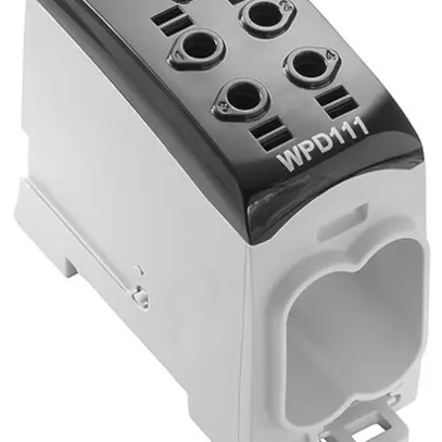 Blocco di distribuzione WM WPD 111 1×95/4×35mm² 232A 1000V TS35 nero 