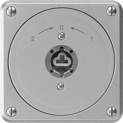 Contatto rotativo a chiave INC robusto alluminio s.coperchio/cilindro inv.combi 