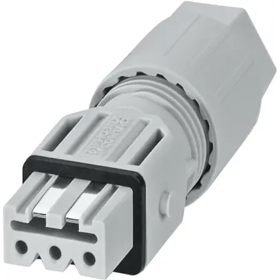Connecteur à prise QUICKON QPD STAK 3LPE 1.5mm² Ø13mm avec écrou gris 