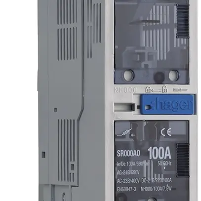 Sezionatore HPC weber.silas DIN000 690VAC 100A pr.INC 32/70mm uscita verso alto 