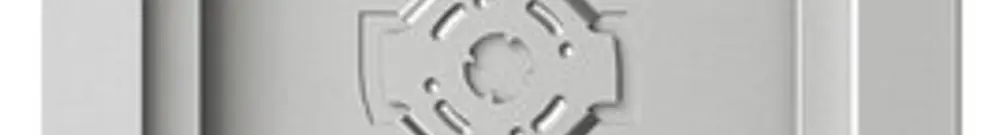 Boîtier AP Siedle 5× 132×532×36.5mm argent 