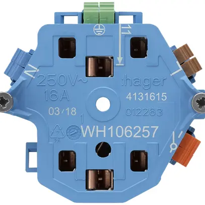 Interno per presa Hager 2×T13/23 1×S E 