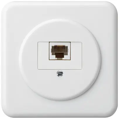 UP-Anschlussdose basico 1×RJ45u weiss 