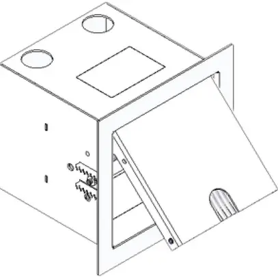 Scatola di muro bianco 120×120mm Woertz 