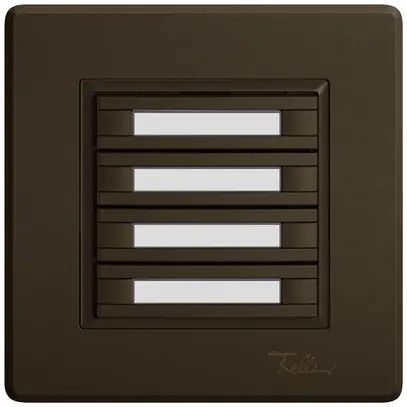 Pulsante KNX RGB INC EDIZIO.liv SNAPFIX® sensore temp.s.LED targ.8× com.1T ma 
