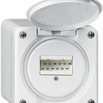 Boîte de raccordement AP robusto IP55 blanc 2×TT83 