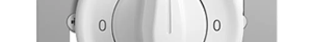 Interrupteur rot.ENC STANDARDdue 2/2L blanc, a.manette 