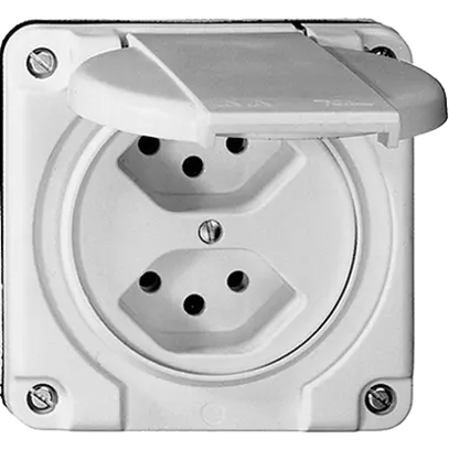 Presa INC FH NUP CO 2×T13 bianco 
