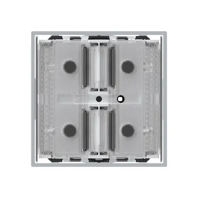 Poussoir KNX KAL p.2×touches 4×points actionnables LED gris 