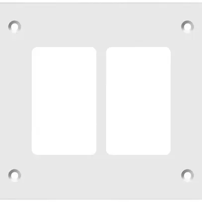 Placca di montaggio Hager FLF 3/5 1×2 alluminio anodizzato bi 