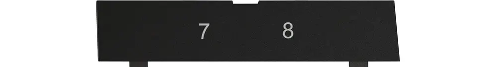 Plaquette indicatrice EDIZIO.liv SNAPFIX® pour sortie oblique no.7-8 no 