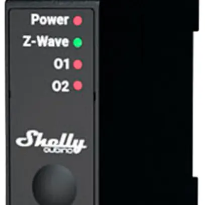 Actionneur de jalousie RF AMD Shelly Wave Pro Shutter Z-Wave 2 16A AC 2×entr 1UM 