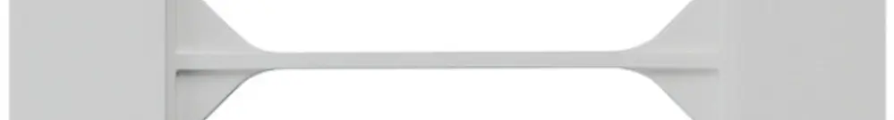Cadre de recouvrement ENC kallysto.trend 2×1 gris clair 94×154mm 
