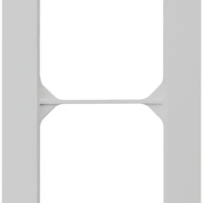 Telaio di copertura INC kallysto.trend 2×1 grigio chiaro 94×154mm 