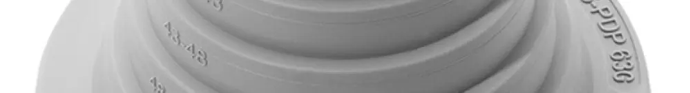 Kabeleinführungstülle Hager HAK 83×83×1mm Gummi 23…55mm 