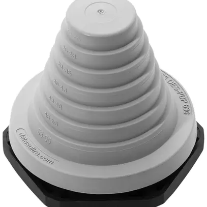 Kabeleinführungstülle Hager HAK 83×83×1mm Gummi 23…55mm 