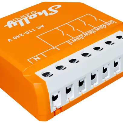 Entrée binaire RF INC Shelly Wave i4 4×entr Z-Wave 110…240V AC orange 