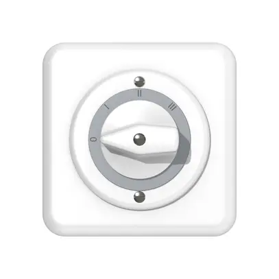 Interruttore rotativo INC ABB NUPL 5/2L bianco 
