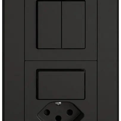 Combinaison ENC EDIZIO.liv SNAPFIX® 2×1 156×96mm sch 1/3+3/1L+sch 3/1L+T13 noir 