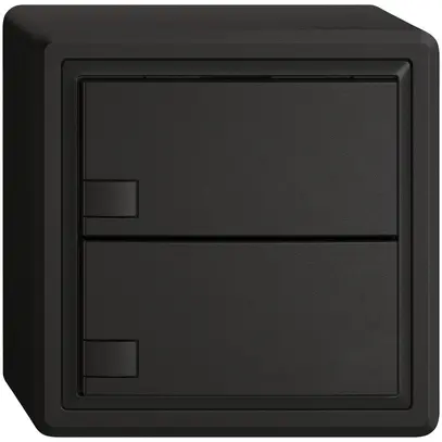 Poussoir KNX RGB AP EDIZIO.liv SNAPFIX® capteur temp.s.LED 2× comm.1T no 