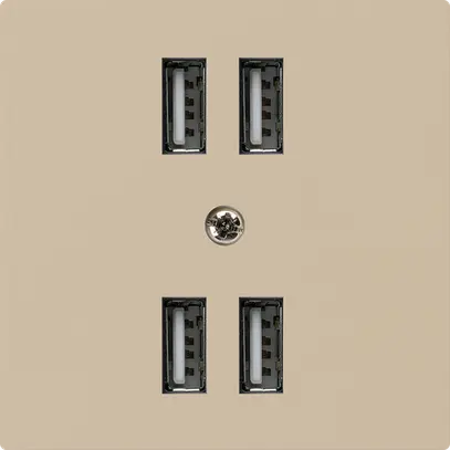 Prise 4×USB kallysto A 2400mA beige 