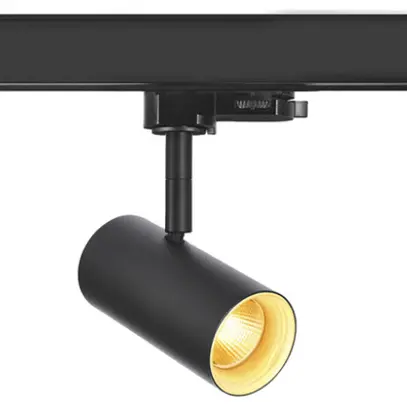 Projecteur LED SLV NOBLO SPOT PHASE 8.4W 450lm 920…930 36° VAR 3ph Ø50mm noir 
