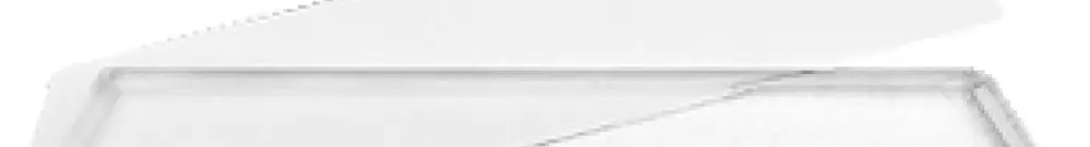 Plaquette plexiglas pour porte-nom EDIZIOdue blanc 