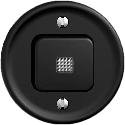Pulsante luminoso INC STANDARDdue A-R/1P nero, c.lente.LED 