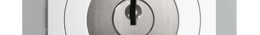 Contatto rotativo INC 0<-->1 EDIZIOdue bianco con serratura di sic. 