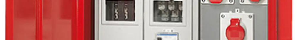Distributore corrente Demelectric 44kVA IP65 arancione 