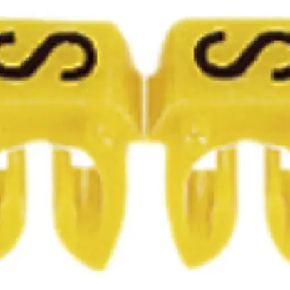 Bague-repère Legrand CAB 3, pour 0.5…1.5mm² impression: 'S', jaune 