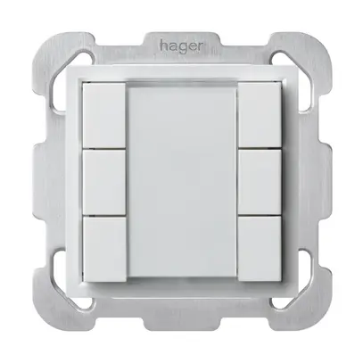 Poussoir universel ENC 6×KLA B avec LED blanc 