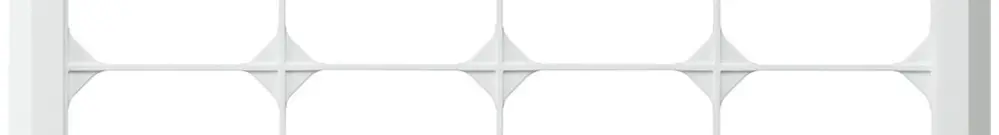 Telaio di copertura INC kallysto.line 2×4 bianco orizzontale 152×272mm 