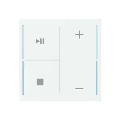 Tasterabdeckung ABB SIDUS touch 4-fach "Taster-Musik" weiss 