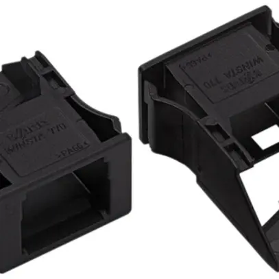 Telaio a scatto Snap-In 2L per prese e spine 25.8×18.5×38.7mm PA 66 nero 
