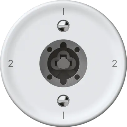 Interruttore a chiave origin commutatore 3/1L 16A 250V 1-2-1-2 60×60mm bianco 