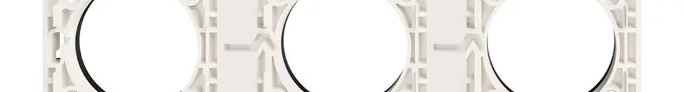 En-tête NUP Feller NEVO, 1×3, pour appareils N.CO, blanc 