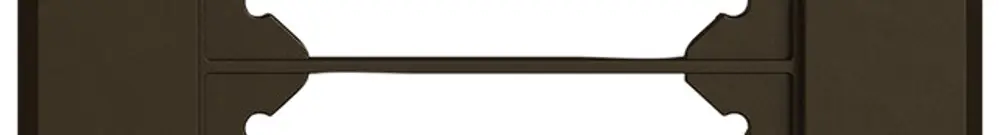 Cadre de recouvrement ENC EDIZIO.liv SNAPFIX® 2×1/1×2 96×156mm br 