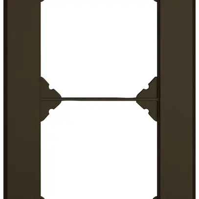 Cadre de recouvrement ENC EDIZIO.liv SNAPFIX® 2×1/1×2 96×156mm br 