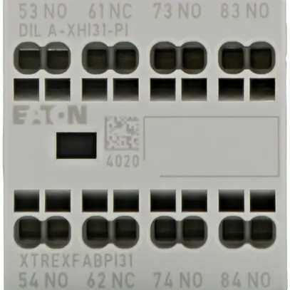 Contatto ausiliare Eaton 4P Ith=16A, 3Ch, 1R, montag.frontale morsetto Push-in 
