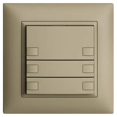 UP-KNX-Taster RGB EDUE FMI, 250mW, o.LED, 3×Taste, 2×Tastenb., sa 